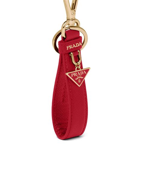 prada keychain slot|prada leather keychain.